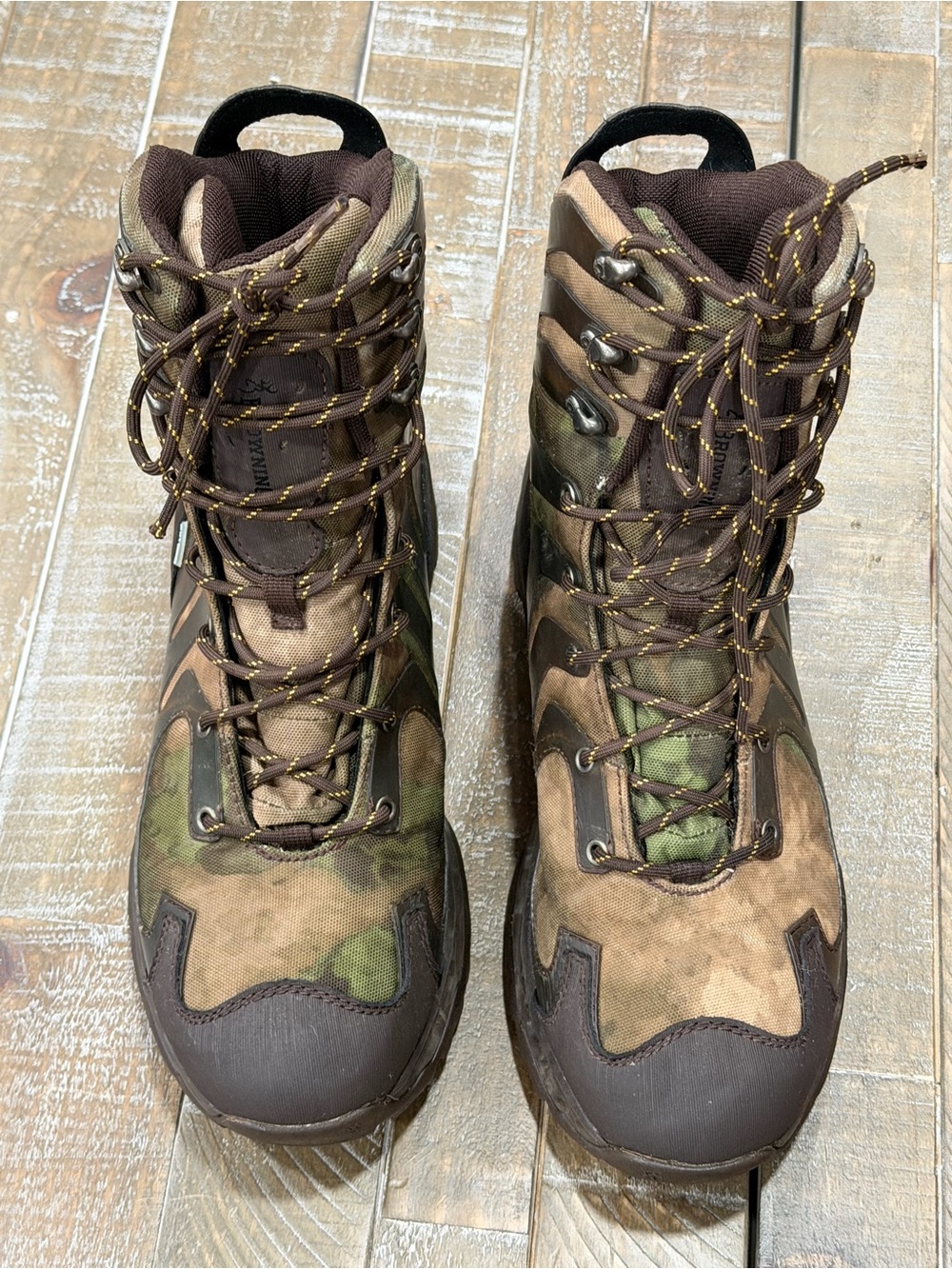 Browning Men's Camo Brown and Dark Brown Hunting Boots